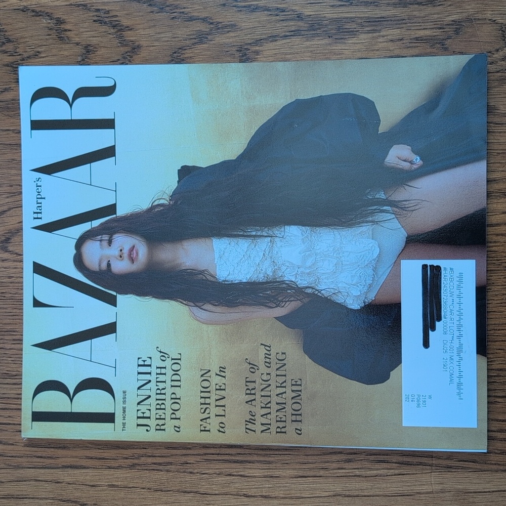 Harper's Bazaar Magazine The Home Issue Jennie Rebirth Of A Pop Idol Oct 2024